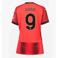 Camiseta AC Milan Olivier Giroud #9 Primera Equipación para mujer 2023-24 manga corta